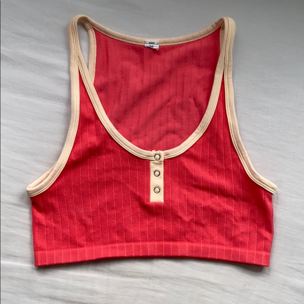 Forever 21 ribbed cropped tank top